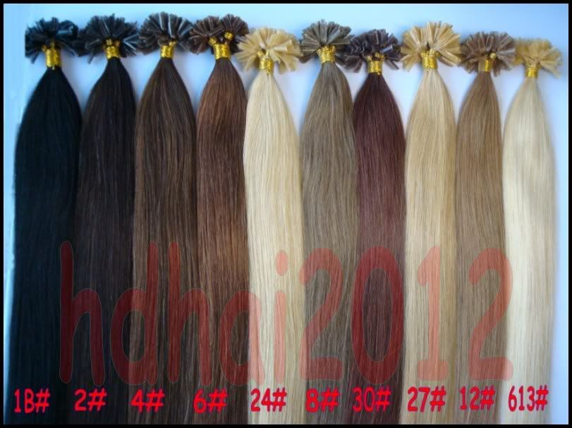 CA-18-20-100s-200s-0-5g-s-Pre-bonded-Nail-U-Tip-Remy-Human-Hair-Extensions